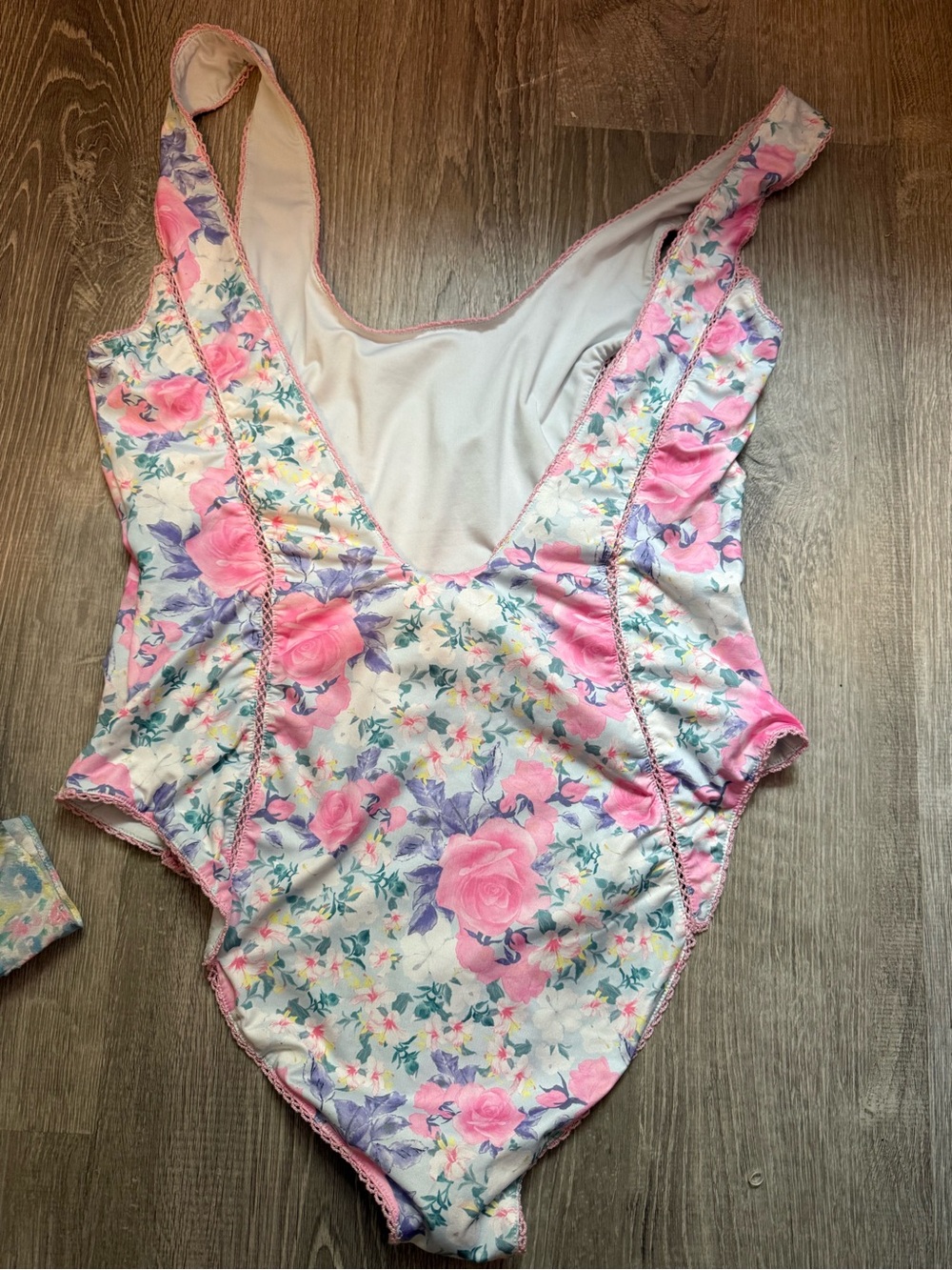 Love shack fancy floral bathing suit
